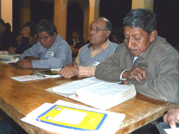 the pastors listened intently to the training