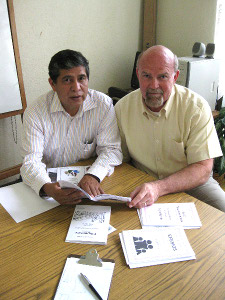 Larry visiting a brother in Guatemala